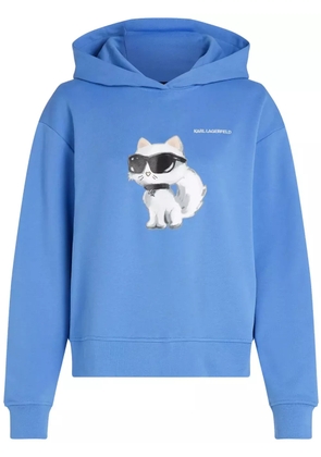 Karl Lagerfeld Ikon Choupette hoodie - Blue