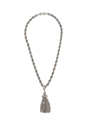 Monet Pre-Owned 1970's chain tassel necklace - Silver