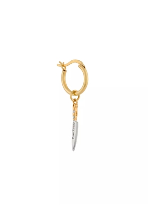 True Rocks Knife hoop earring - Gold