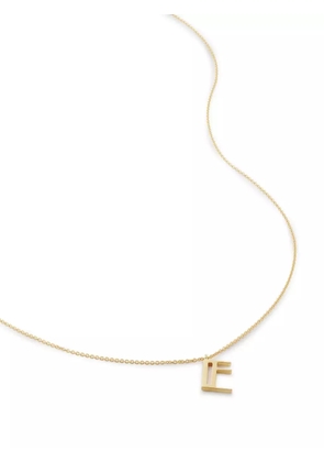Monica Vinader Alphabet E polished-finish necklace - Gold