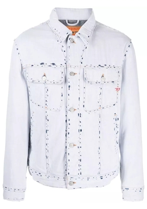 Diesel D-Barcy ripped denim jacket - Blue