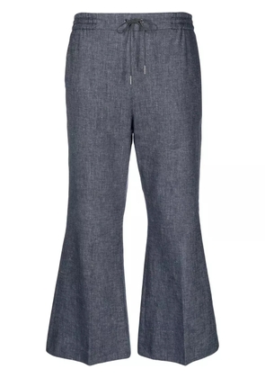 Fabiana Filippi drawstring flared trousers - Blue