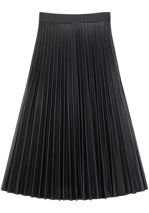 MM6 Maison Margiela pleated midi skirt - Black