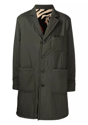 4SDESIGNS patch-pockets single-breasted coat - Green