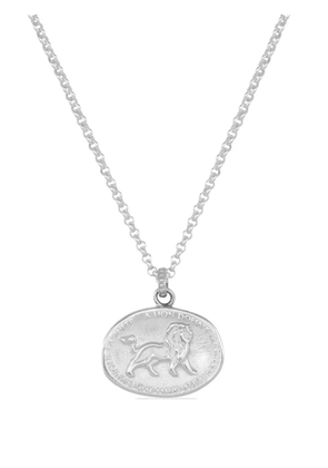 DOWER AND HALL Inspiring Lion talisman necklace - Silver