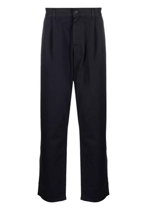 Missoni logo-embroidered mid-rise chinos - Blue