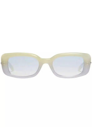 Gentle Monster gradient-effect rectangular frame sunglasses - Yellow