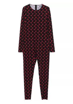 Marine Serre moon-print jumpsuit - Black