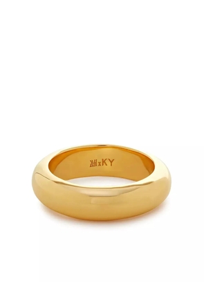 Monica Vinader Kate Young D-shape band ring - Gold