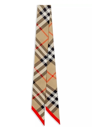 Burberry House Check silk scarf - Neutrals