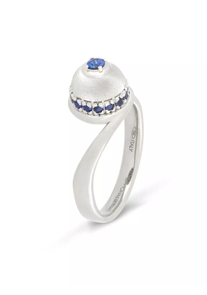 Officina Bernardi 18kt white gold Empire sapphire ring - Silver