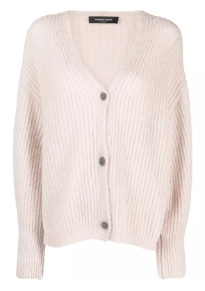 Fabiana Filippi ribbed wool-blend cardigan - Neutrals