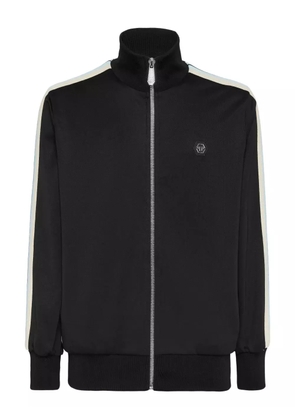 Philipp Plein high-neck zip-up track jacket - Black