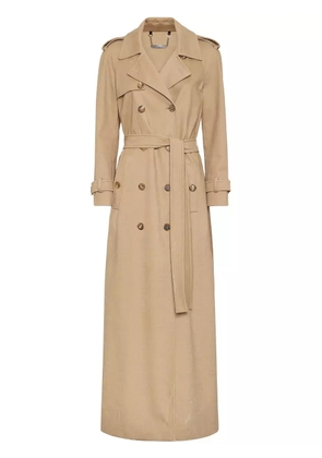 Philipp Plein monogram long trench coat - Neutrals