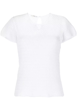 Prada Pre-Owned crochet short-sleeve top - White