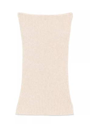 BOMPARD ribbed snood - Neutrals