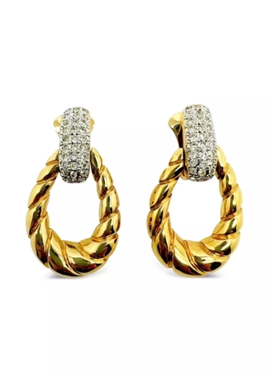Jennifer Gibson Jewellery 1990s pre-owned Doorknocker clip-on earrings - Gold