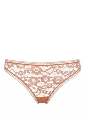 ERES Prairie lace tanga briefs - Neutrals