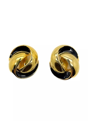 Jennifer Gibson Jewellery 1980s knot earrings - Gold