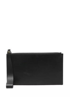 Doucal's smooth leather cardholder - Black