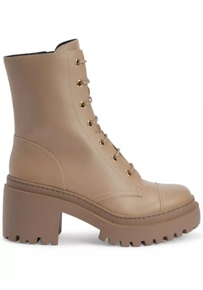 Giuseppe Zanotti Malakhy combat boots - Neutrals