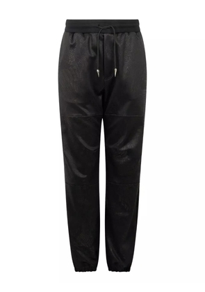Roberto Cavalli patterned-jacquard trousers - Black