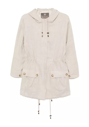 N.Peal Salina linen jacket - Neutrals