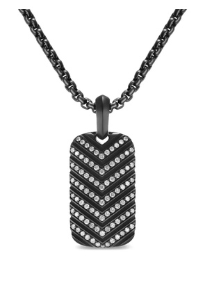 David Yurman Chevron Tag necklace - Black