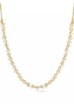 Lark & Berry 14kt gold Veto diamond and sapphire necklace