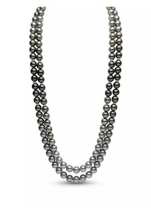 Yoko London 18K white gold Ombré pearl and diamond necklace - Silver