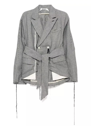 midorikawa raw edge blazer - White