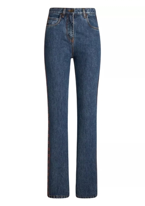 ETRO side-appliqué jeans - Blue