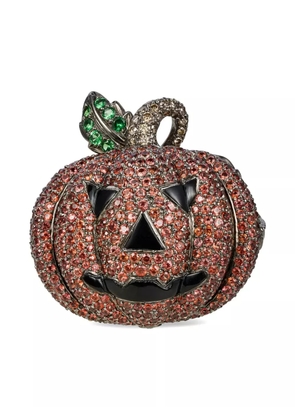 Rewind Vintage Affairs 18K white gold Lydia Courteille Pumpkin gemstone ring - Silver