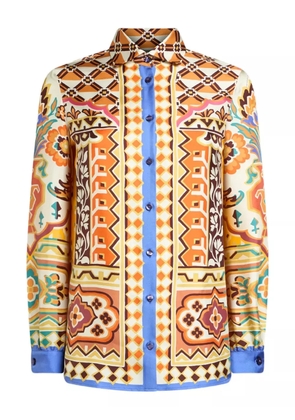 ETRO printed silk shirt - Yellow
