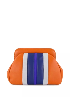 PAULA striped clutch bag - Orange