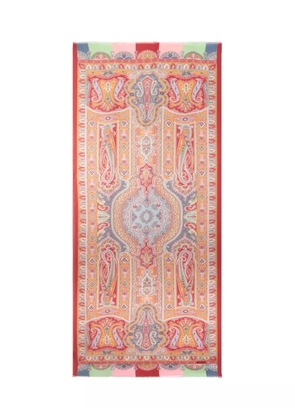 ETRO paisley-pattern scarf - Orange