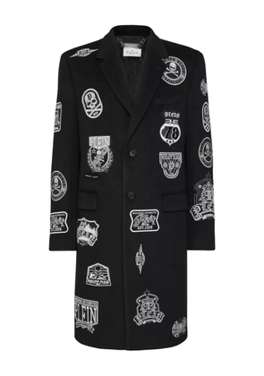 Philipp Plein patches coat - Black