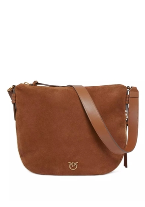 PINKO suede zip-fastening shoulder bag - Brown