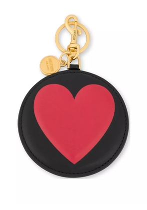 Moschino heart-print keyring - Black