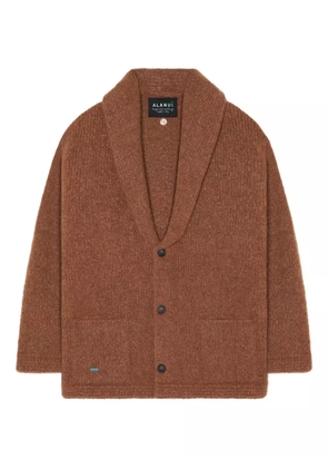 Alanui shawl-collar button cardigan - Brown
