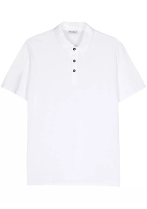 DONDUP slub-texture cotton polo shirt - White