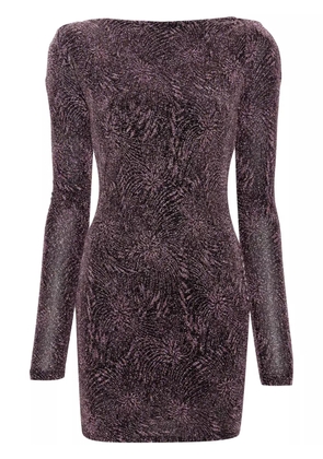 Patrizia Pepe logo-charm mini dress - Pink