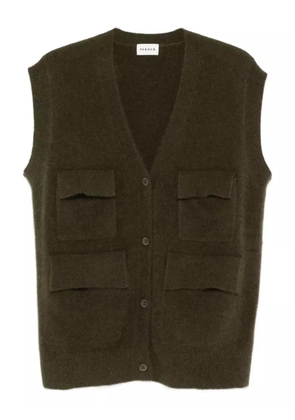 P.A.R.O.S.H. Maglia pocket sleeveless cardigan - Green