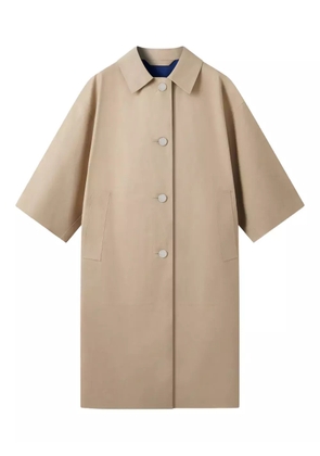 Mackintosh Collin buttoned-up coat - Neutrals