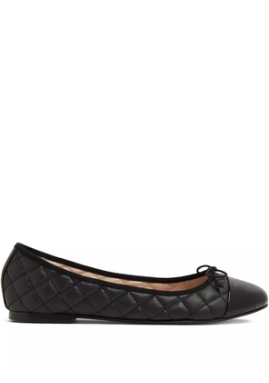 HOUSE OF BALLERINAS quilted leather ballet flats - Black