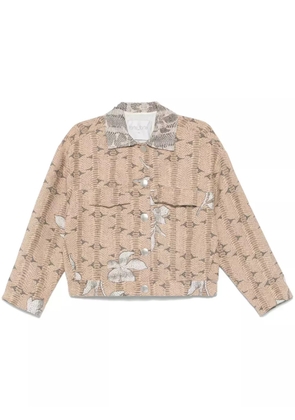 Forte Forte printed jacket - Neutrals