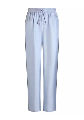 Dolce & Gabbana satin drawstring trousers - Blue