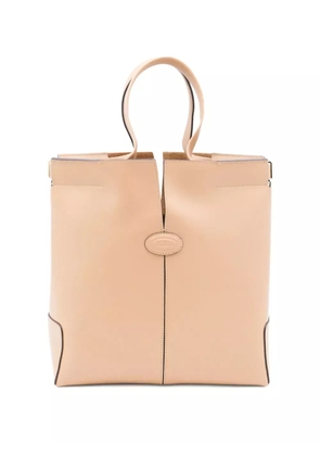 Tod's small top-handle leather tote bag - Neutrals