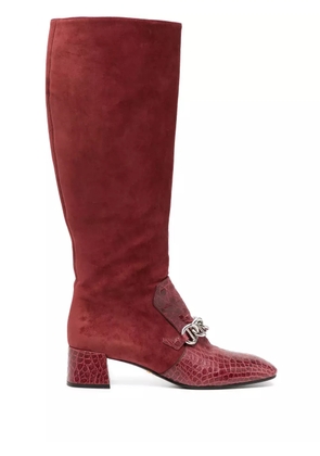 Prada Pre-Owned suede boots - Red