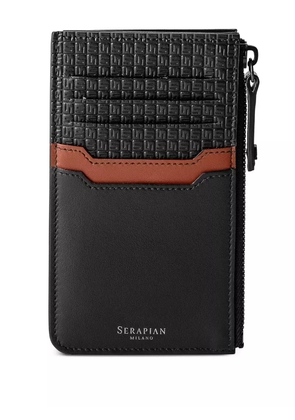 Serapian 72 zipped card holder - Black
